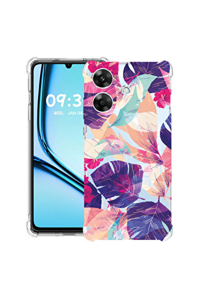 bestcase Husă antișoc pentru Realme Note 60 / Note 60X cu design flori tropic...