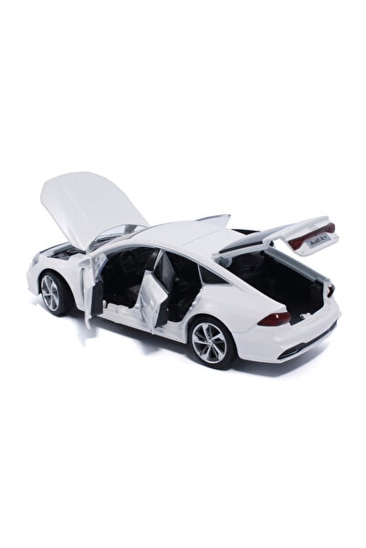 JPT Macheta Audi A7 1/32 alb Tayumo deschide toate ușile, capota și portbagajul