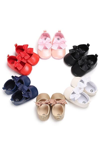 JollyMag Pantofiori cu fundita Drool (Culoare: Auriu, Marime: 12-18 Luni)