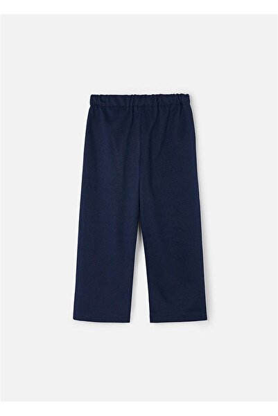 MAYORAL Girl's Pleated Knitted Trousers Navy Blue 4573