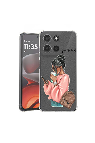 bestcase Carcasă antișoc pentru Motorola Moto G56 cu design Shopping Girl, 2052060 AS 962