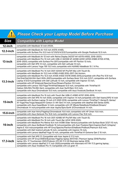 Generic MOSISO Laptop Sleeve Bag 15-inch Polyester Vertical Case with Pocket - Black