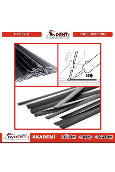 ByDENT Plastik Elektrot - Kaynak Çubuğu - P (Pp) Siyah ( Geniş )