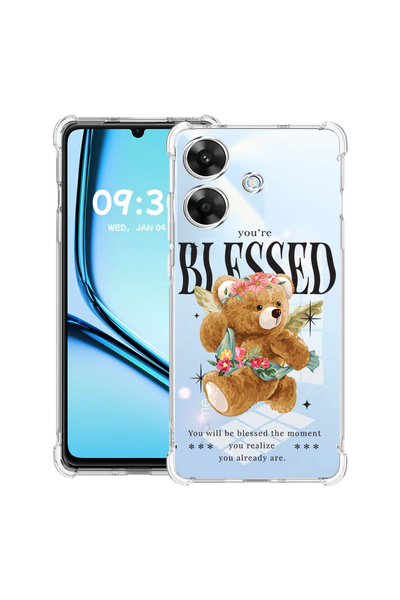 bestcase Husă antișoc pentru Realme Note 60 / Note 60X cu design Teddy Bear B...