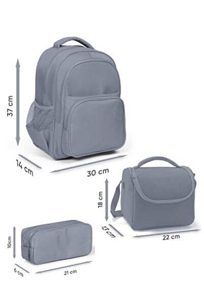 Coral High CORAL HİGH Kids Sarı Siyah Robot Desenli Çelik Termoslu Erkek Çocuk İlkokul Çanta Seti- 5 Parça Set