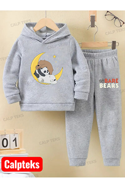 CALP TEKS TĂMĂRĂ DE SPORT PENTRU COPII CU GLUGĂ, IMPRIMATĂ, DIN BUMBAC GROS, ...