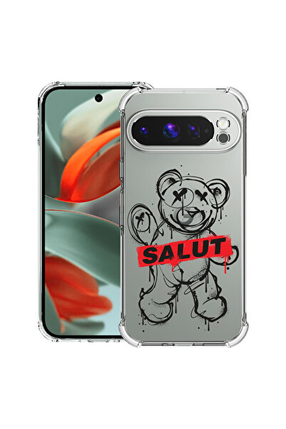bestcase Husă antișoc pentru Google Pixel 10 Pro XL cu design Teddy Bear Salu...