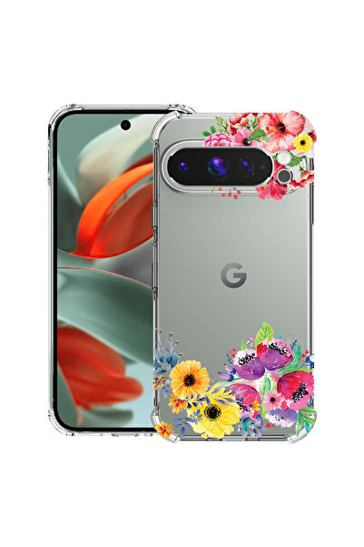 bestcase Carcasă antișoc compatibilă cu Google Pixel 10 Pro / Pixel 10, Flori,