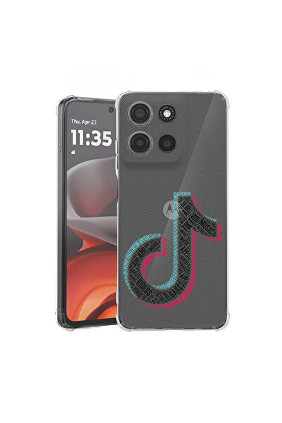 bestcase Carcasă antișoc pentru Motorola Edge 60 Pro cu design caligrafic TikTok, 2052054 AS 1545