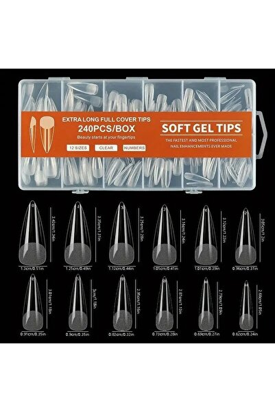 VIOLA BEAUTY Yumuşak Jel tips Pro-Press Yeni Nesil Tam Kapaklı Jel Tırnak Uçları