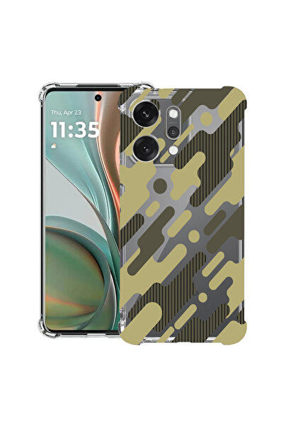 bestcase Αντικραδασμική θήκη πίσω μέρους για OPPO Reno 14 5G με σχέδιο πράσιν...