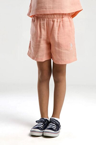 U.S. Polo Assn. Kids U.S. Polo Us2093-G Girls Shorts Set