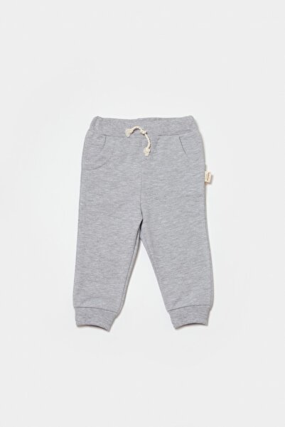 JollyMag Pantaloni lungi, dvě vlákna, 100% bumbac - Gri, BabyCosy (Marime: 3-6 Luni)