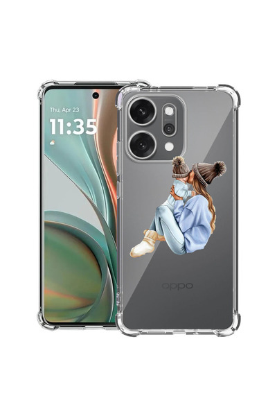 bestcase Husă antișoc pentru OPPO Reno 14 5G cu designul „Mamă cu băiat”, 205...