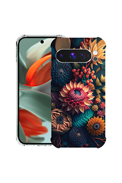 bestcase Husă antișoc pentru Google Pixel 10 Pro XL cu design floral colorat, 2052063 AS 1241