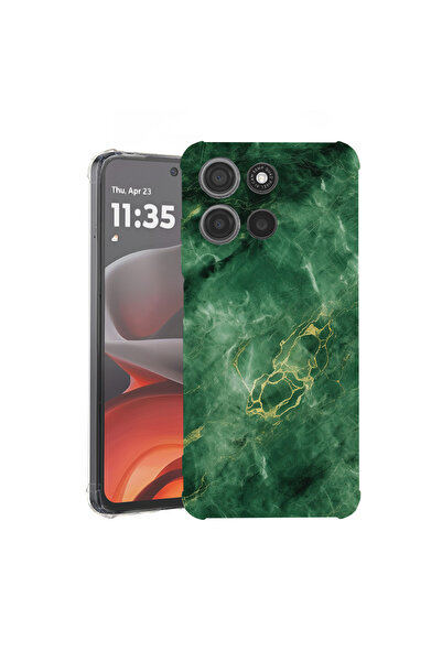 bestcase Carcasă antișoc pentru Motorola Edge 60 Pro cu design marmură verde,...