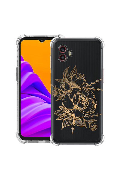 bestcase Husă antișoc pentru Samsung Galaxy Xcover 7 Pro cu design Golden Rose, 2052051 AS 989