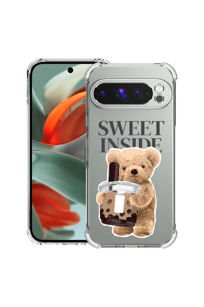 bestcase Husa Anti Shock compatibilă cu Google Pixel 10 Pro / Pixel 10, Teddy...