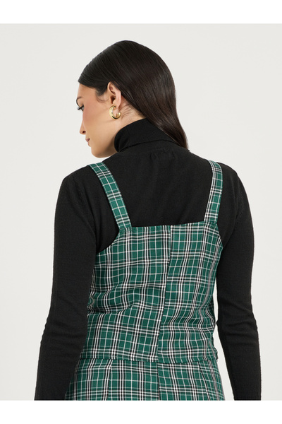 Styli Flannel Pleated Mini Skirt