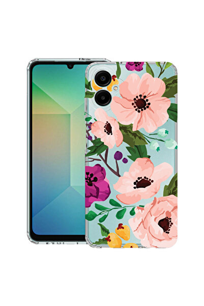 bestcase Husă antișoc pentru Samsung Galaxy A07 4G cu design flori pastelate,...