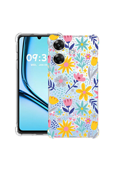 bestcase Husă antișoc pentru Realme Note 60 / Note 60X cu design flori mici, ...