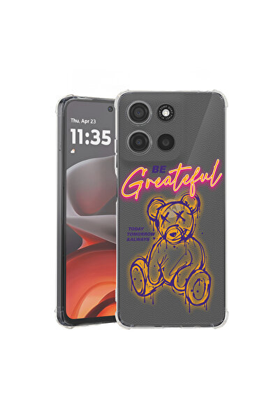 bestcase Husă antișoc pentru Motorola Edge 60 Pro cu design Teddy Bear - Be G...