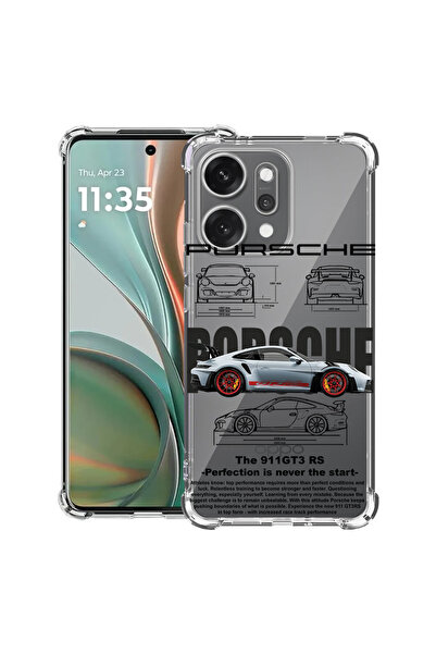 bestcase Удароустойчив гръб за OPPO Reno 14 5G с дизайн Porsche, 2052057 AS 1883