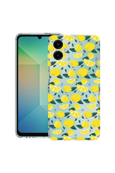 bestcase Anti Shock Back Case For Samsung Galaxy A07 4G with Design Lemon Pat...