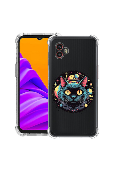 bestcase Carcasă antișoc pentru Samsung Galaxy Xcover 7 Pro cu design Mystic Black Cat, 2052051 AS 1506