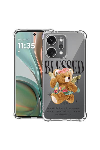 bestcase Husă antișoc pentru OPPO Reno 14 5G cu design Teddy Bear Blessed, 20...