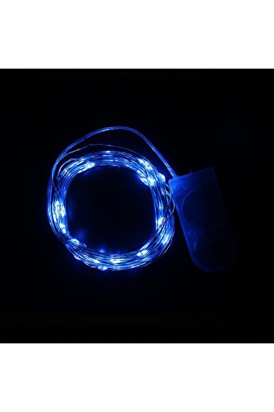 Flippy Instalare, 3 metri, 30 LED-uri, albastru, alimentat cu baterii, fir de...