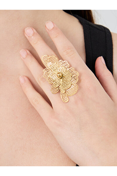 Styli خاتم زهرة كبير الحجم ذو ملمس مميز