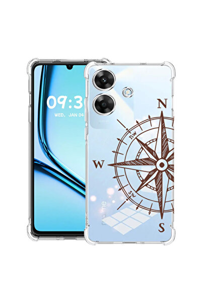 bestcase Carcasă antișoc pentru Realme Note 60 / Note 60X cu Design Compass, ...