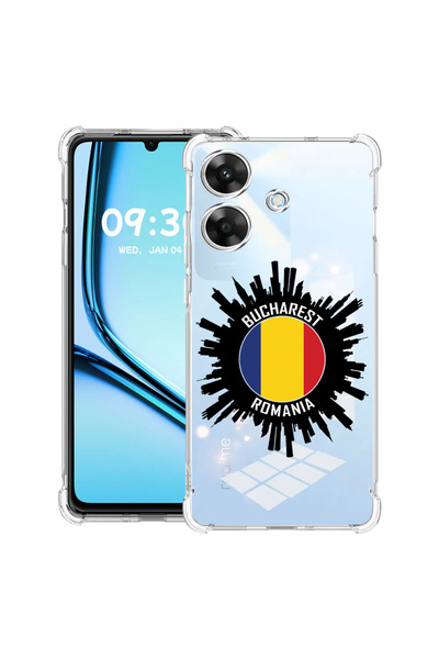 bestcase Husă antișoc pentru Realme Note 60 / Note 60X cu design București Ro...