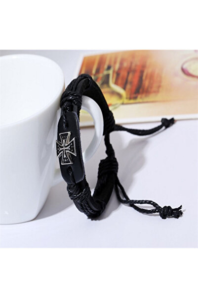 PriStyle Bratara Personalizata Crucea Templierilor, Lungime Reglabila, Unisex...