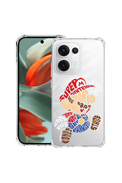 bestcase Husă antișoc pentru OPPO Reno 14 F / FS cu design caligrafic Super M...