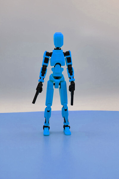 OVERMAX Robot 13 Dummy Mavi Siyah Eklemleri Hareketli Figür Oyuncak - Dummy 13