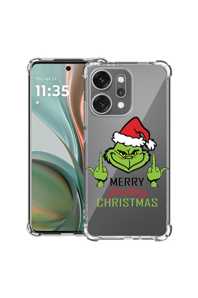 bestcase Удароустойчив гръб за OPPO Reno 14 5G с дизайн Grinches - Весела Кол...
