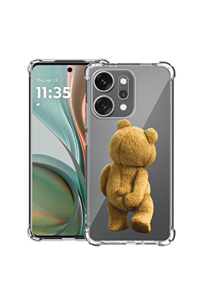 bestcase Husă antișoc pentru OPPO Reno 14 5G cu design Teddy Bear Hidden Shot...