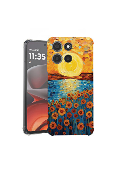 bestcase Αντικραδασμική θήκη πλάτης για Motorola Edge 60 Pro με σχέδιο ηλιοτρ...