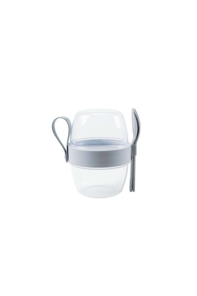 devigo Yogurt Container Portable Breakfast and Snack Container – Small / Medium / Large Small Gray