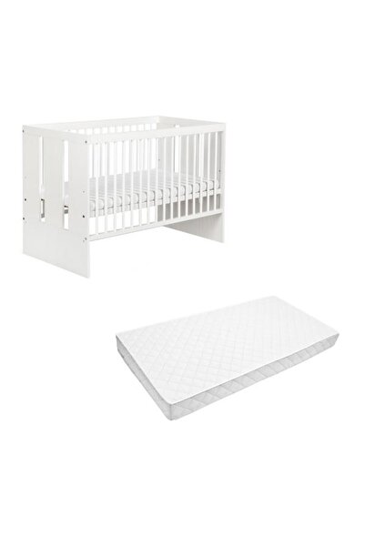 JollyMag KLUPS Paula White Crib without Drawer + 10 MyKids Comfort II Mattress