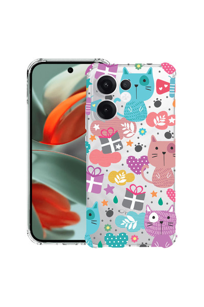 bestcase Carcasă antișoc Husa compatibilă cu Oppo Reno15 Pro, Lovely Cat, 311...
