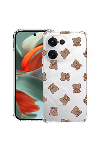 bestcase Carcasă antișoc Husa compatibilă cu Oppo Reno15, model ursuleț de pluș