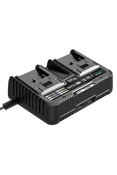 JollyMag Duální nabíječka baterií, 18V, Li-ion, 2x2,3A, SAS+ALL, Dedra