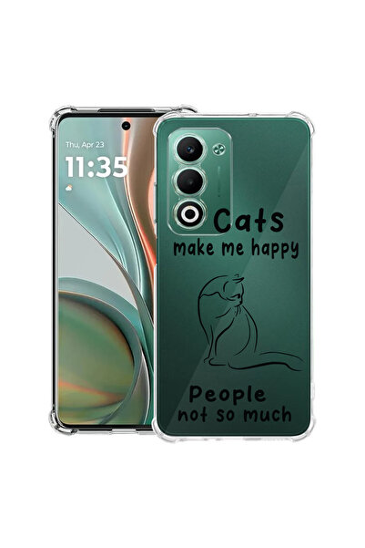 bestcase Husă antișoc pentru OPPO A5 5G cu design pisici și oameni, 2052056 A...