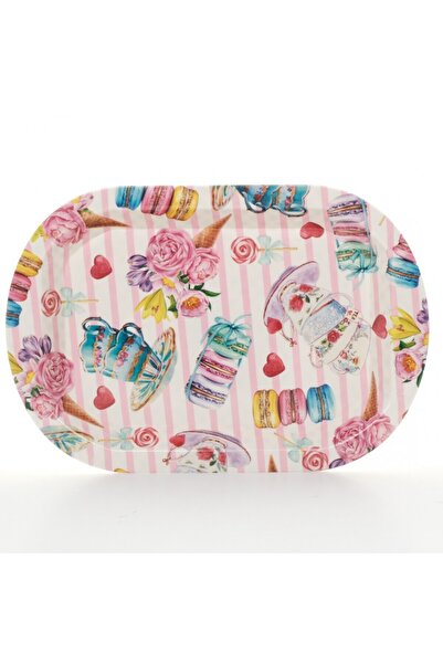 Blusmart Tava plastic dur 41,5x28 cm, model macarons & cesti