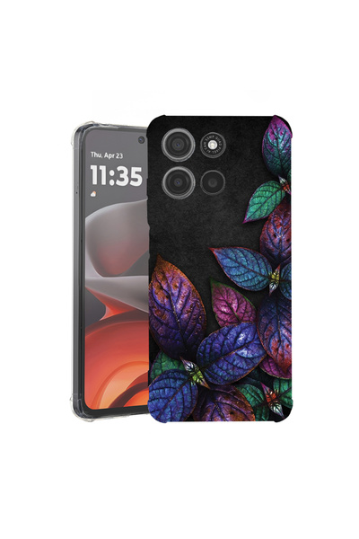bestcase Husă antișoc pentru Motorola Edge 60 Pro cu design cu pene, 2052054 AS 1151