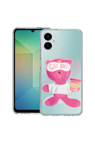 bestcase Husă antișoc pentru Samsung Galaxy A07 4G cu design Teddy Bear - Gri...
