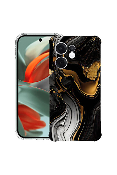 bestcase Carcasă antișoc pentru OPPO Reno 14 F / FS cu design în culori lichi...